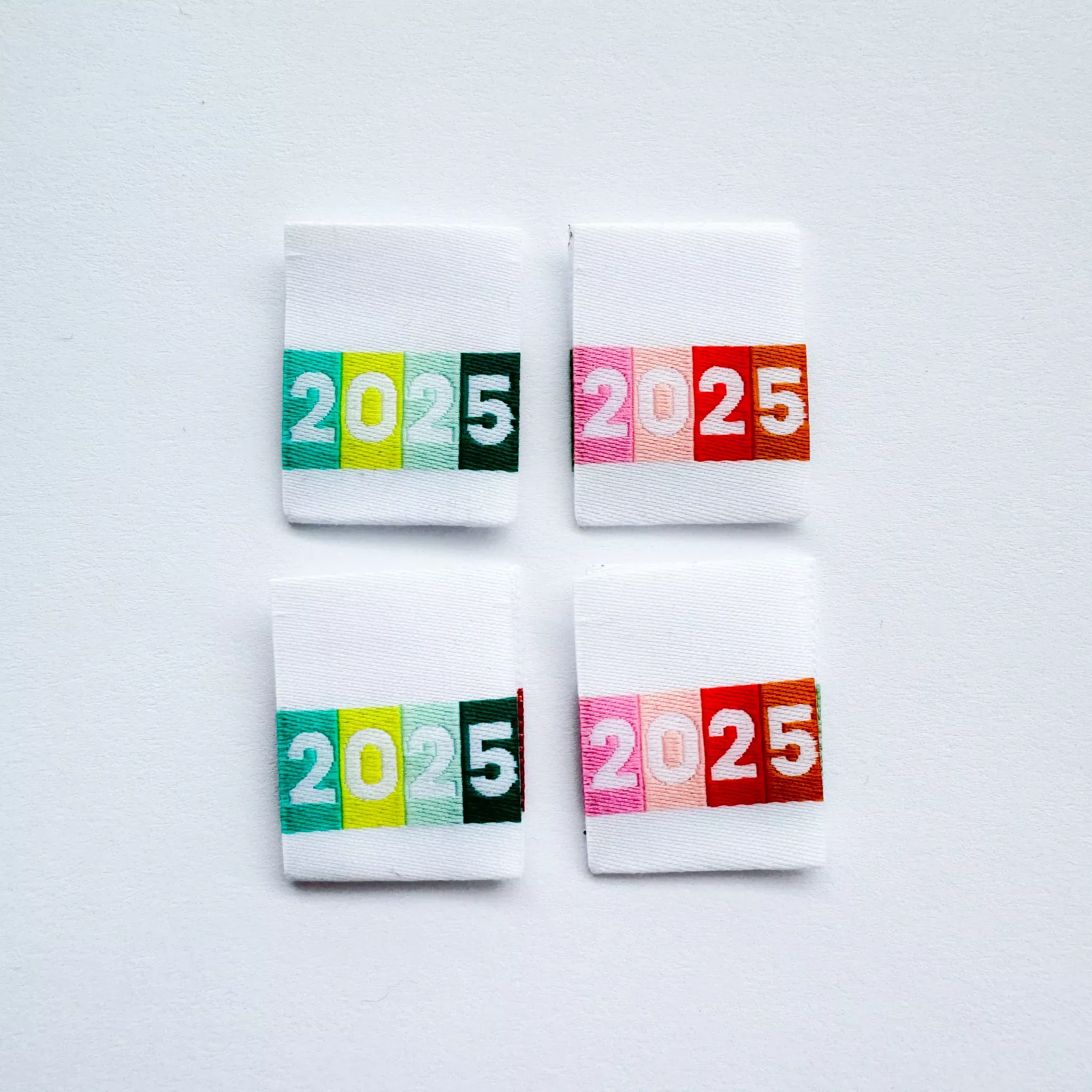 2025 Reversible Woven Labels Set of 4