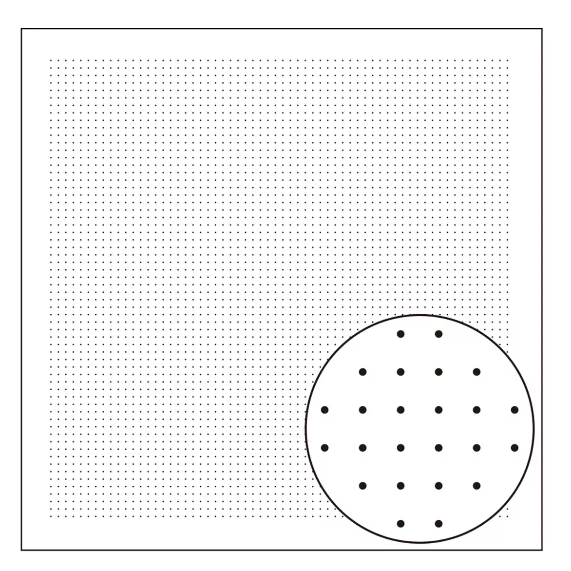 5mm Dot Grid Sashiko Sampler - Straight Line Grid