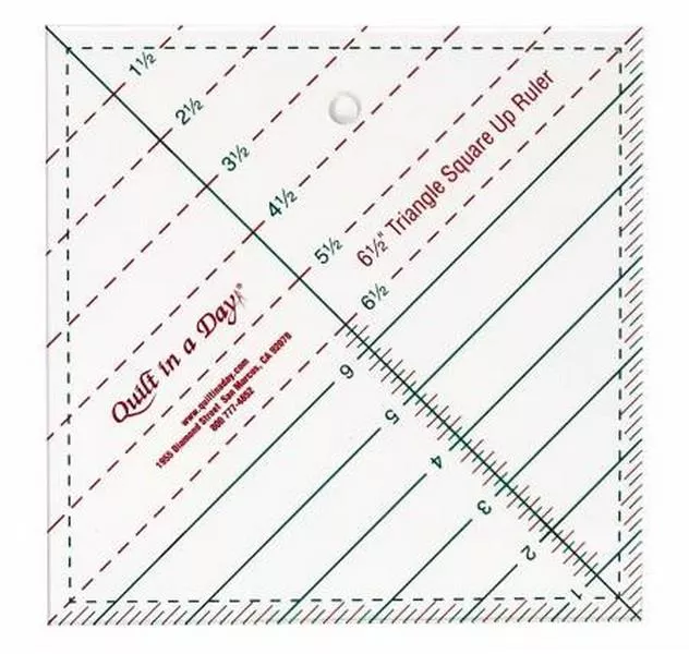 6 1/2" Triangle Square Up Ruler