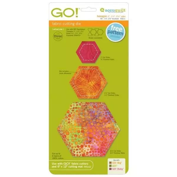 AccuQuilt Go! Fabric Cutting Die Hexagon