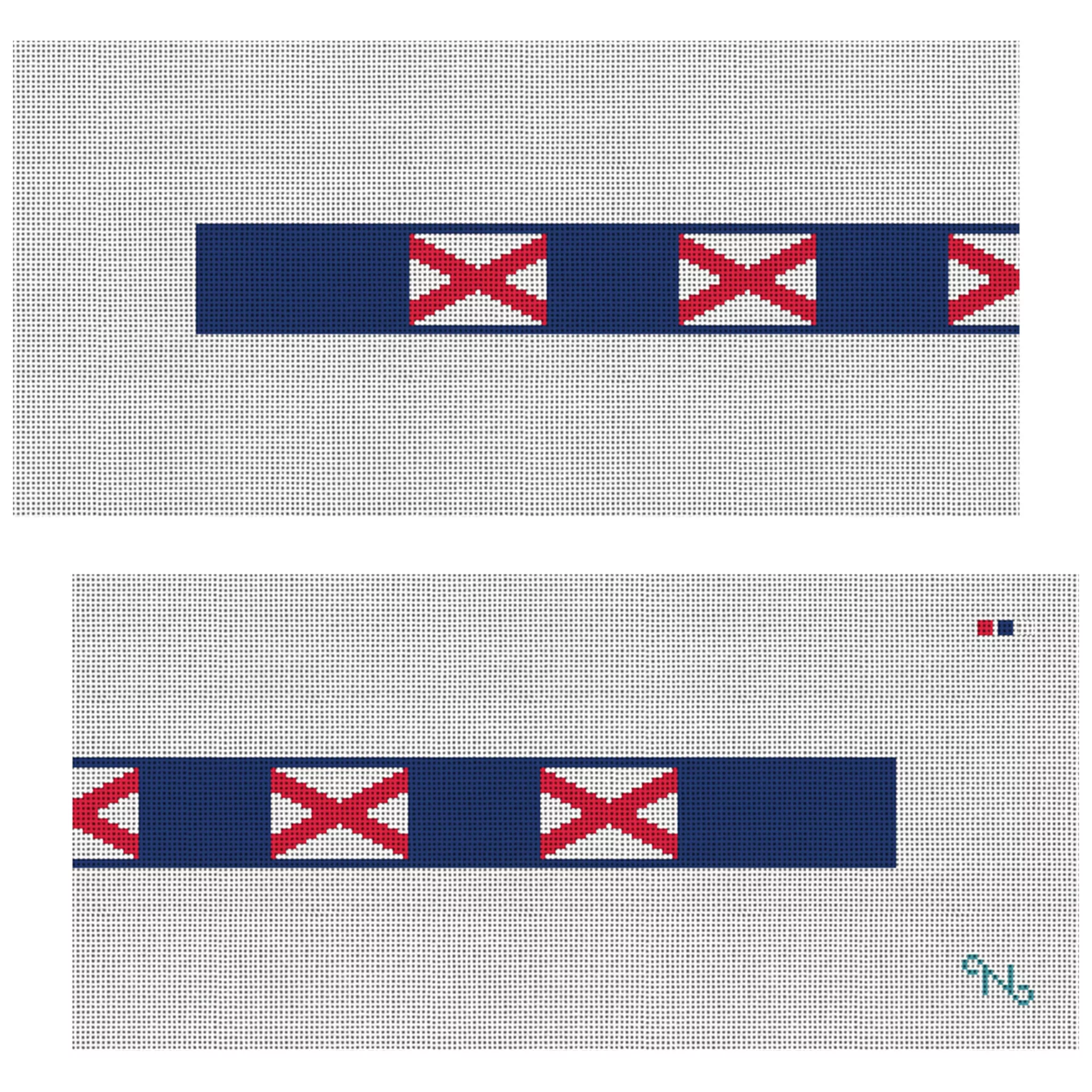 Alabama Flag Needlepoint Dog Collar Kit