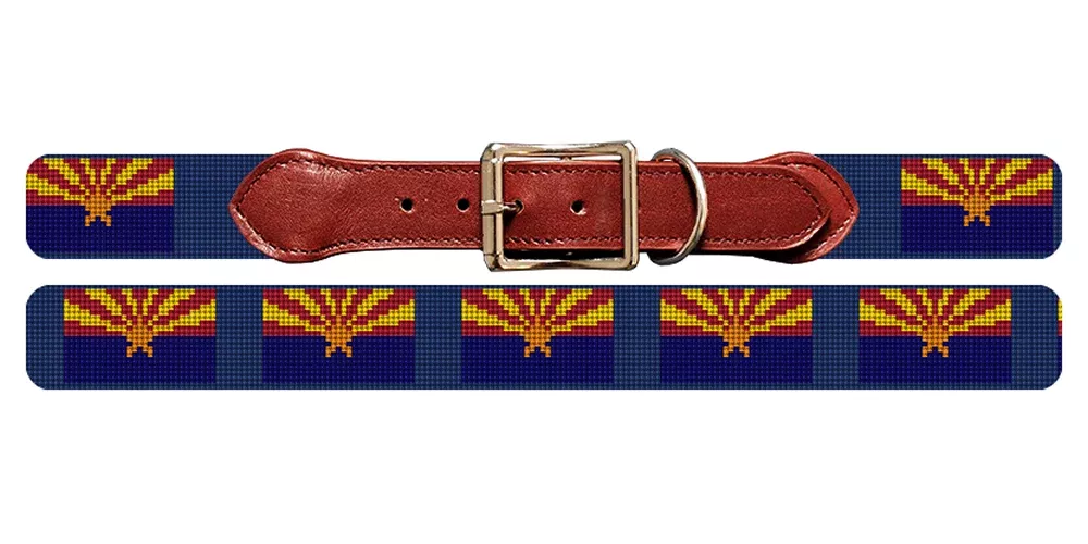Arizona Flag Needlepoint Dog Collar