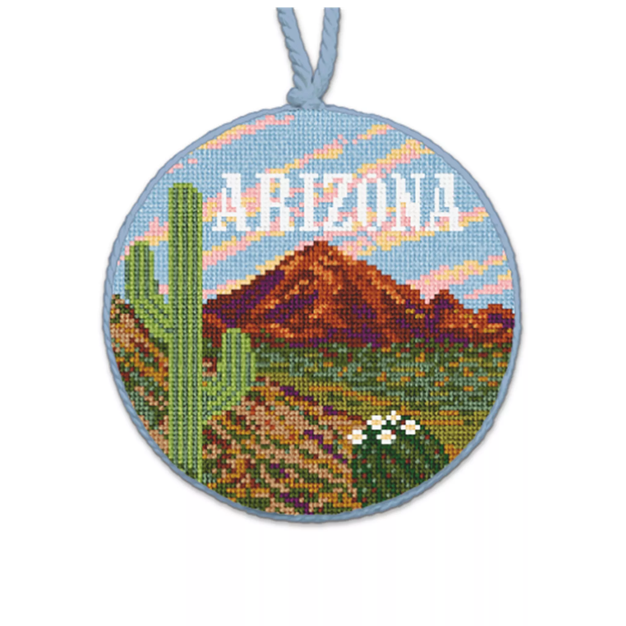 Arizona Needlepoint Ornament