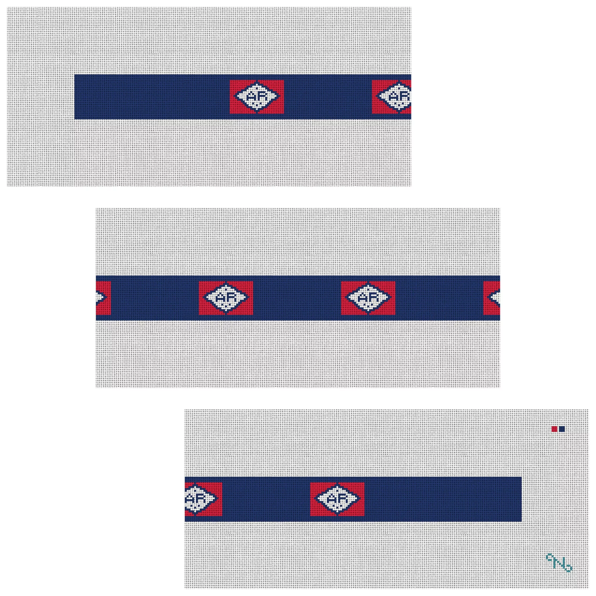 Arkansas Flag Needlepoint Belt Kit