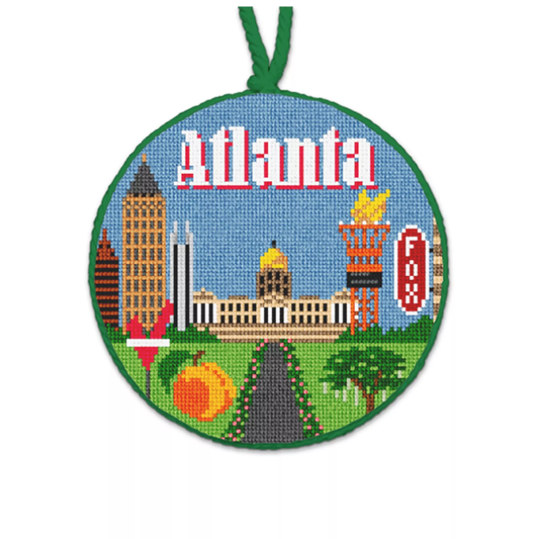Atlanta Needlepoint Ornament