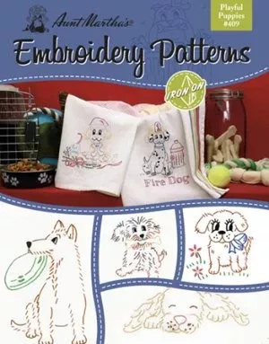 Aunt Martha Book -#409 Playful Puppies