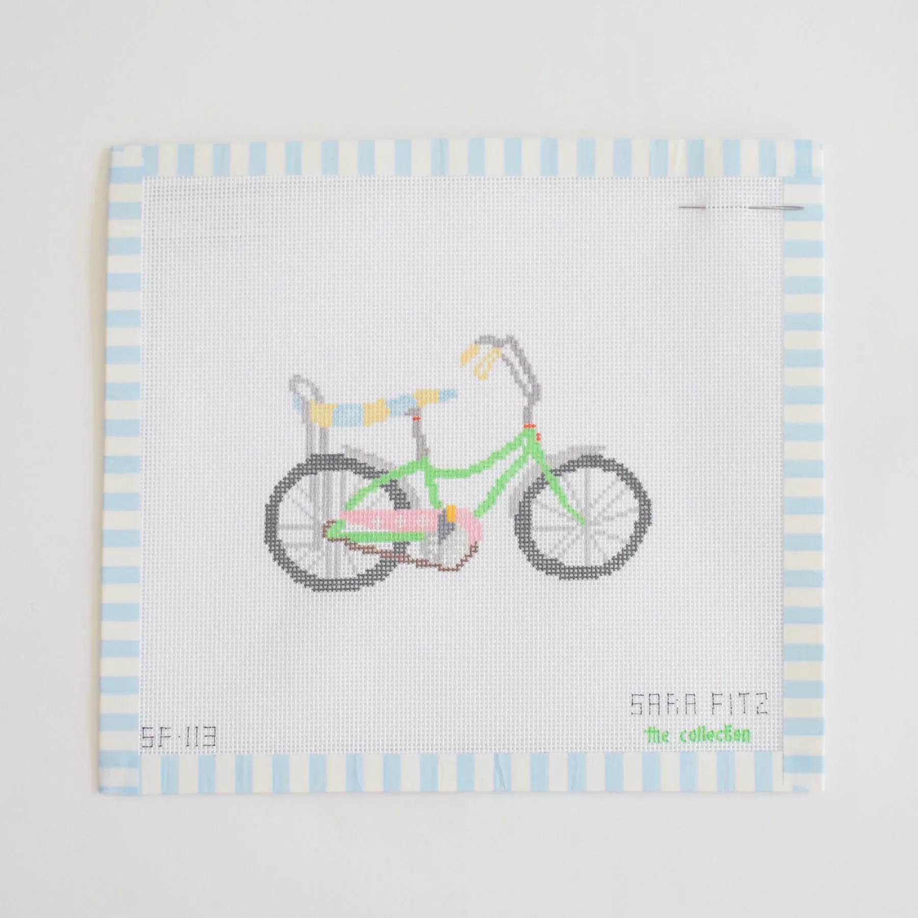 Banana Bike Needlepoint