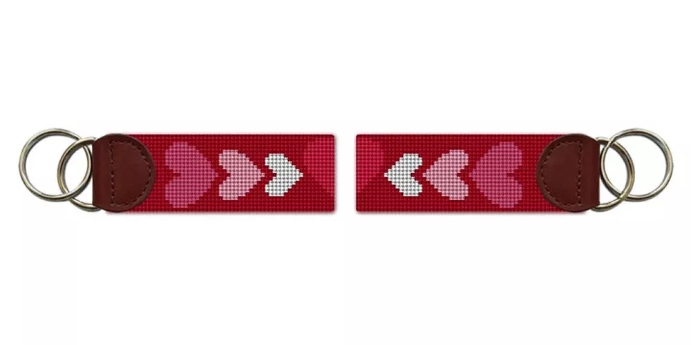 Be My Valentine Needlepoint Key Fob