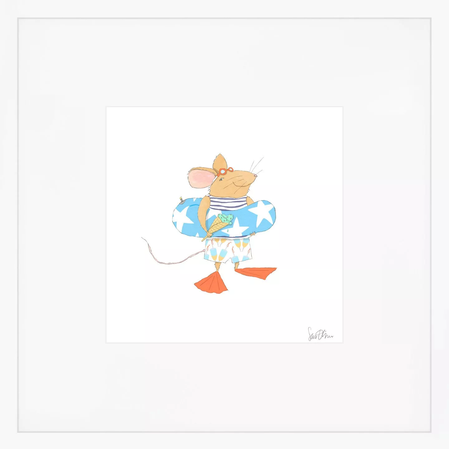 Beach Mouse Art Print