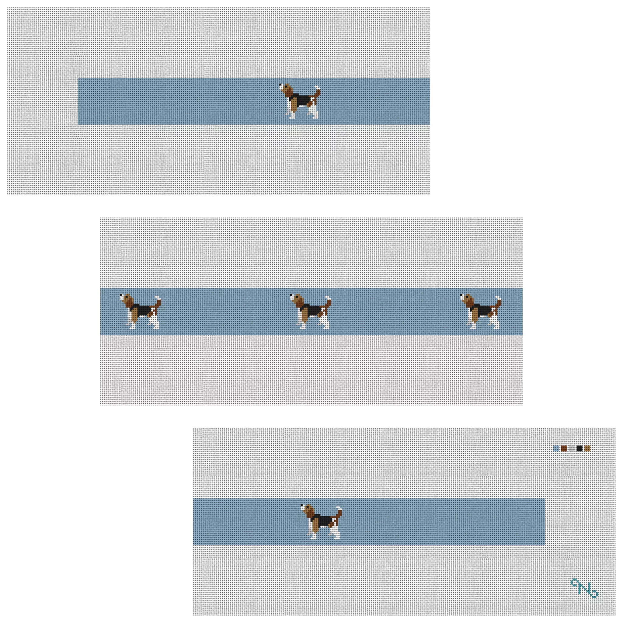 Beagle Needlepoint Belt Kit