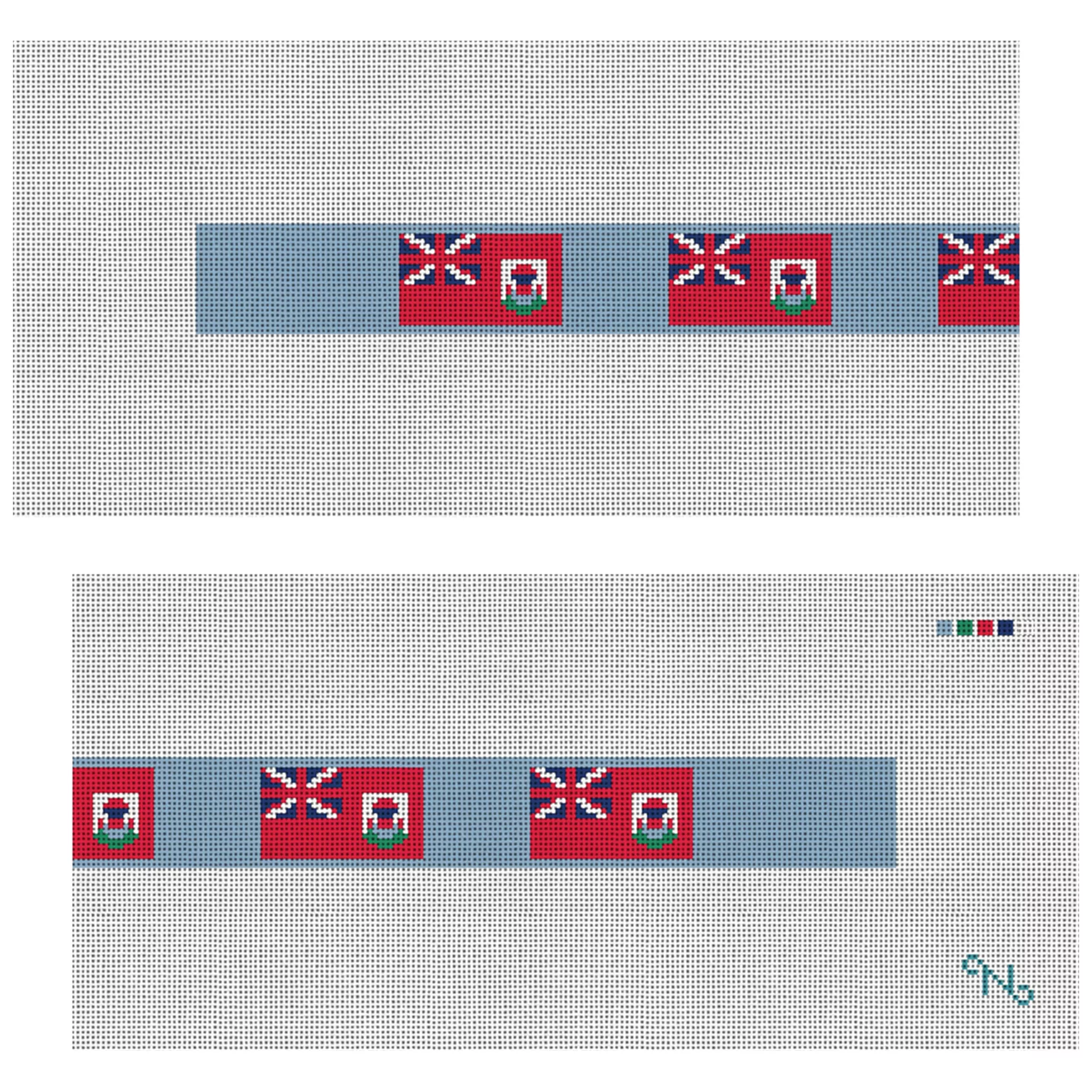 Bermuda Flag Needlepoint Dog Collar Kit