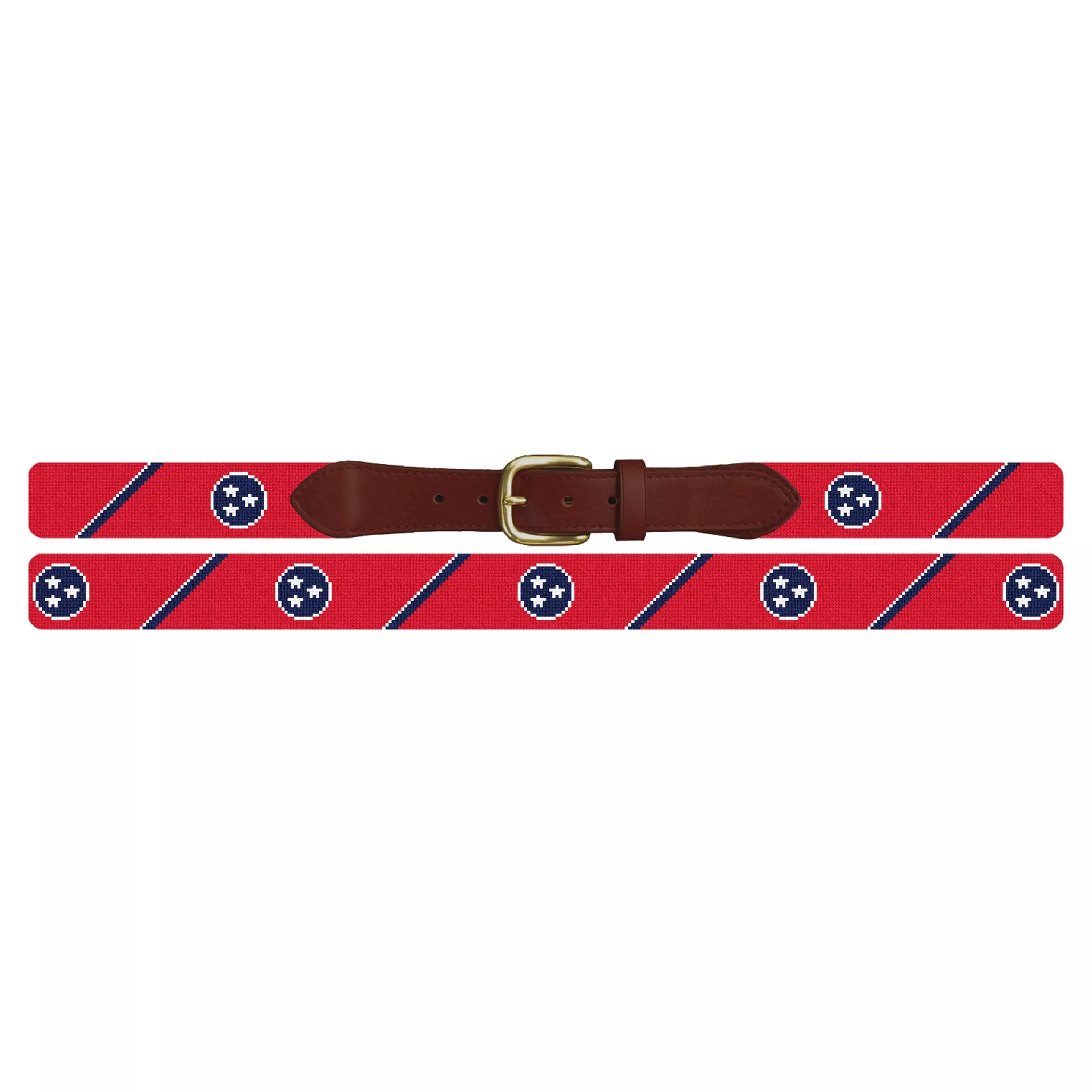 Big Tennessee Flag Needlepoint Belt