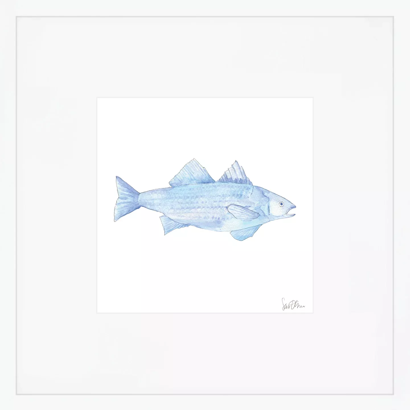Blue Fish Art Print
