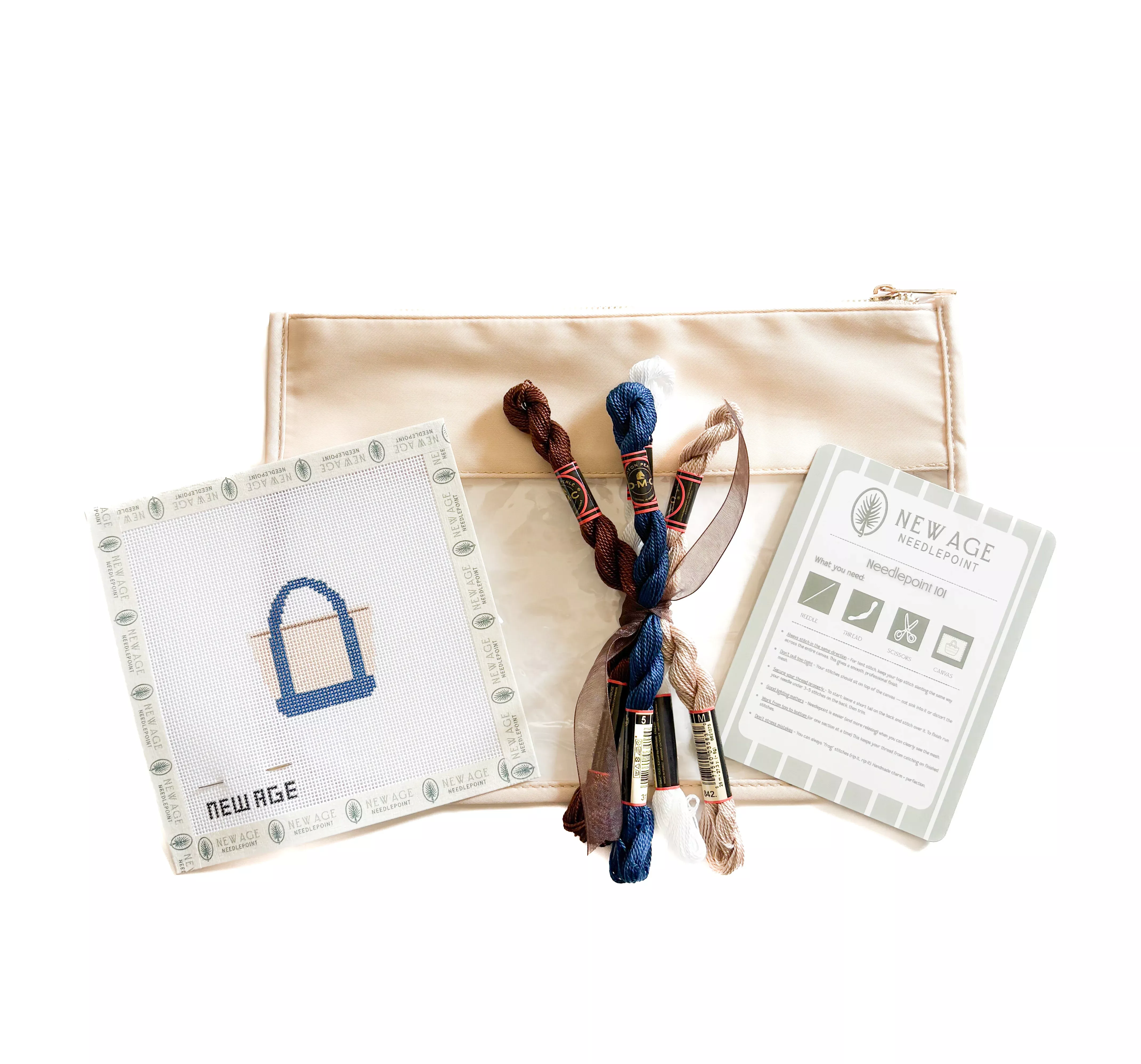 Boat and Tote Full Beginner Needlepoint Kit