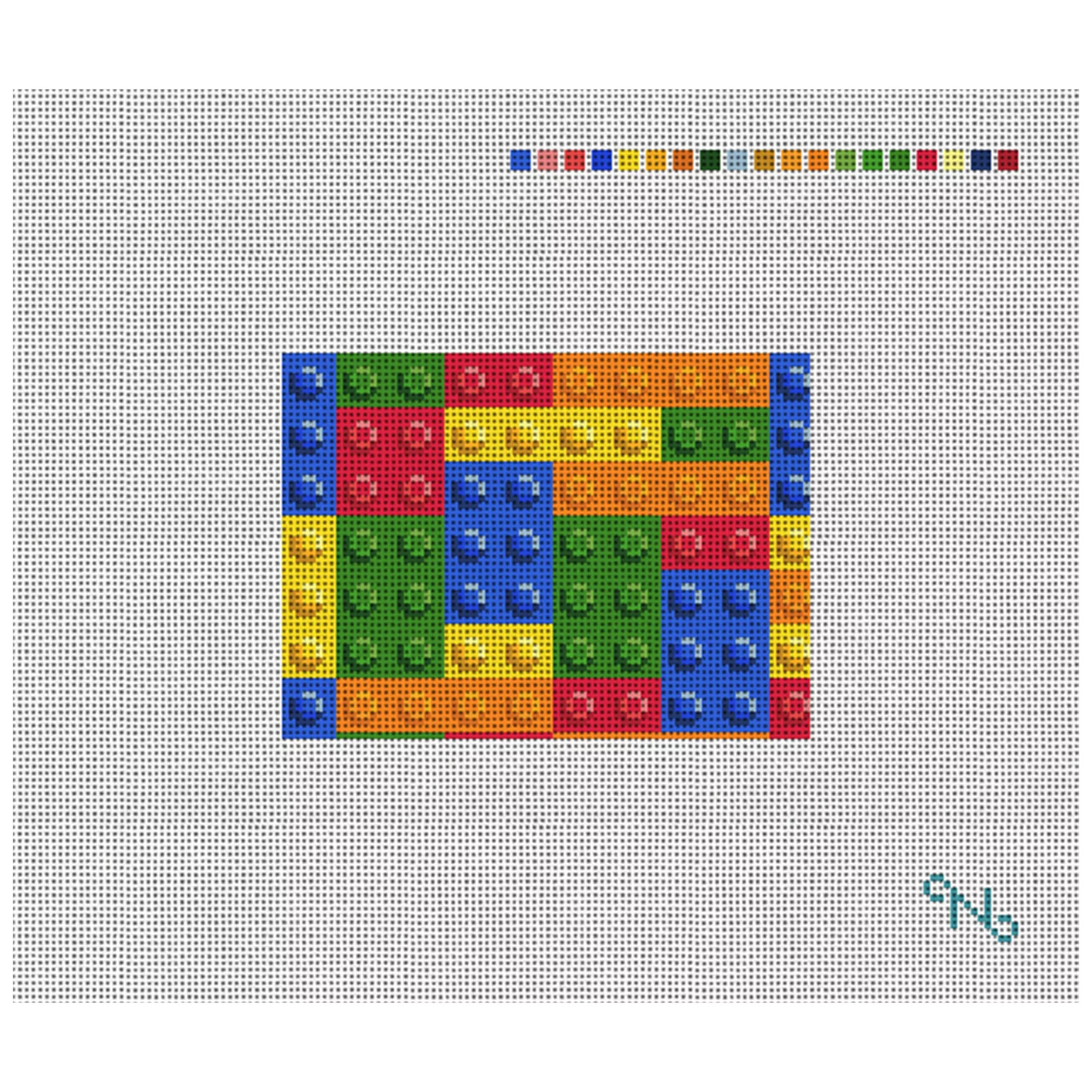 Brick By Brick Needlepoint Card Wallet Kit