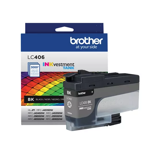 Brother LC406BK Inkjet INKvestment Tank – Black