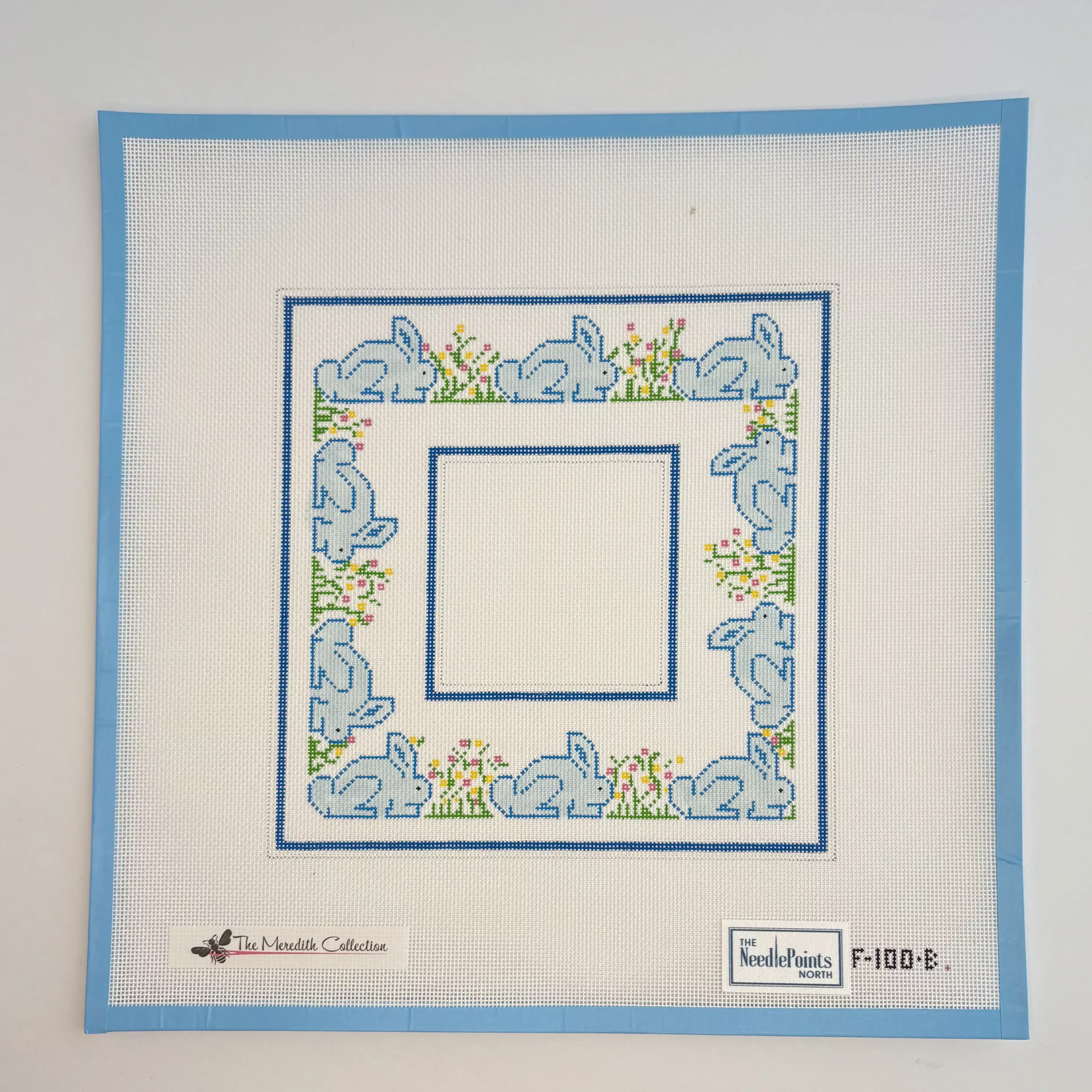 Bunnies frame - Blue