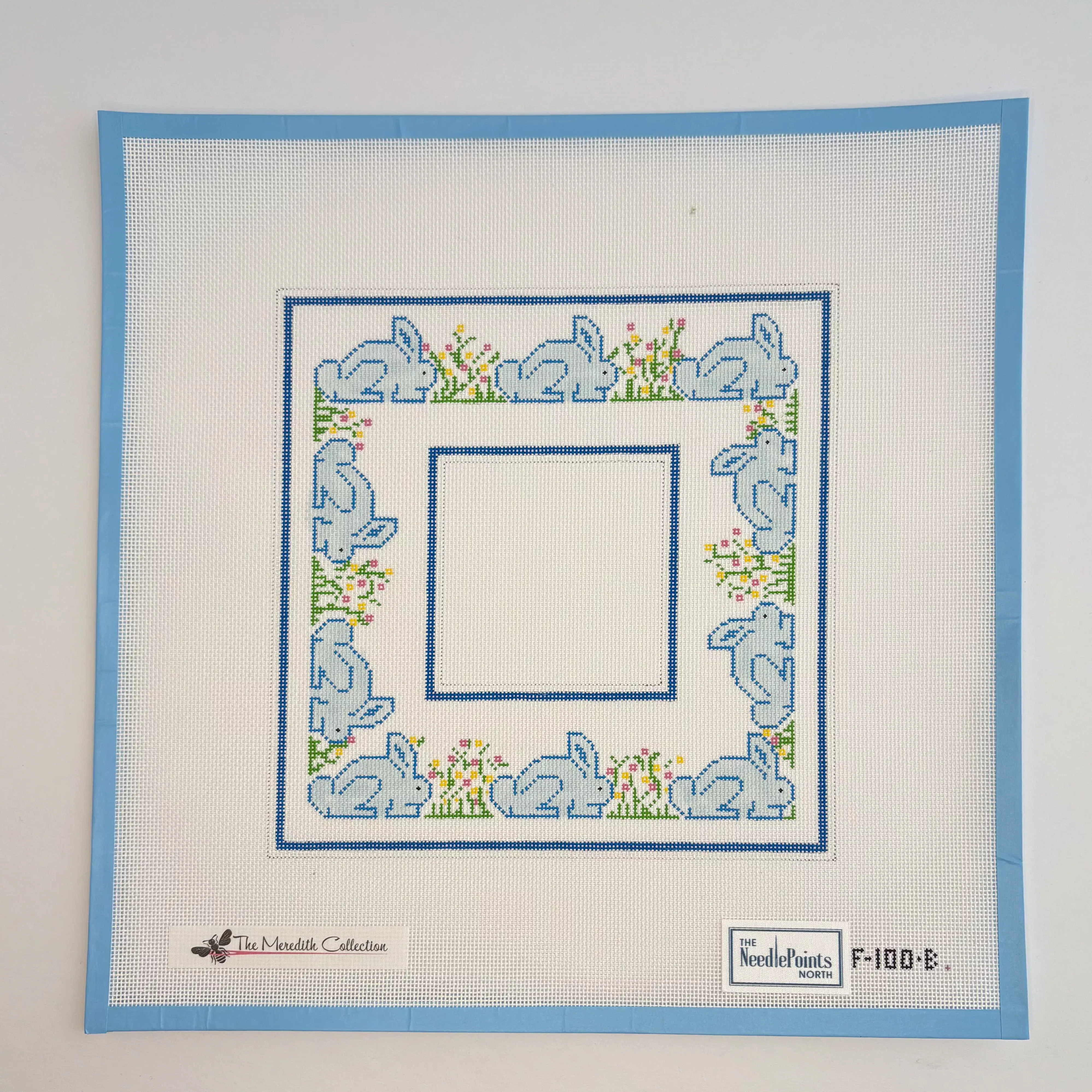Bunnies frame - Blue