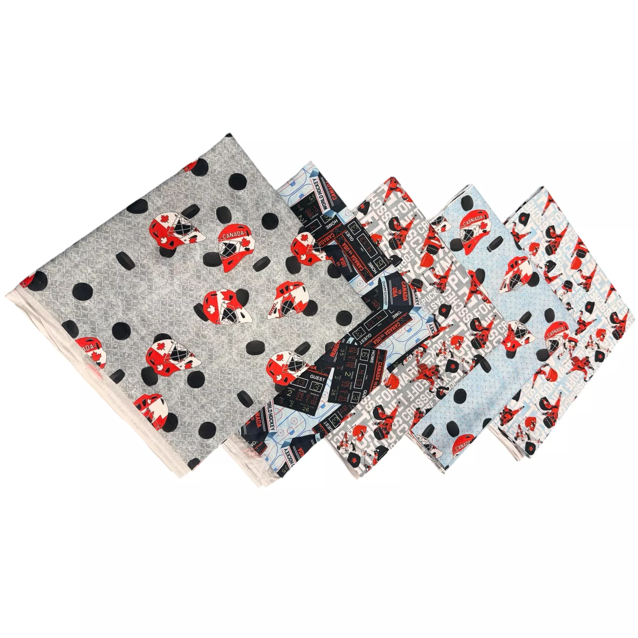 Canada's Game Hockey 5 Pc. Fat Quarter Bundle