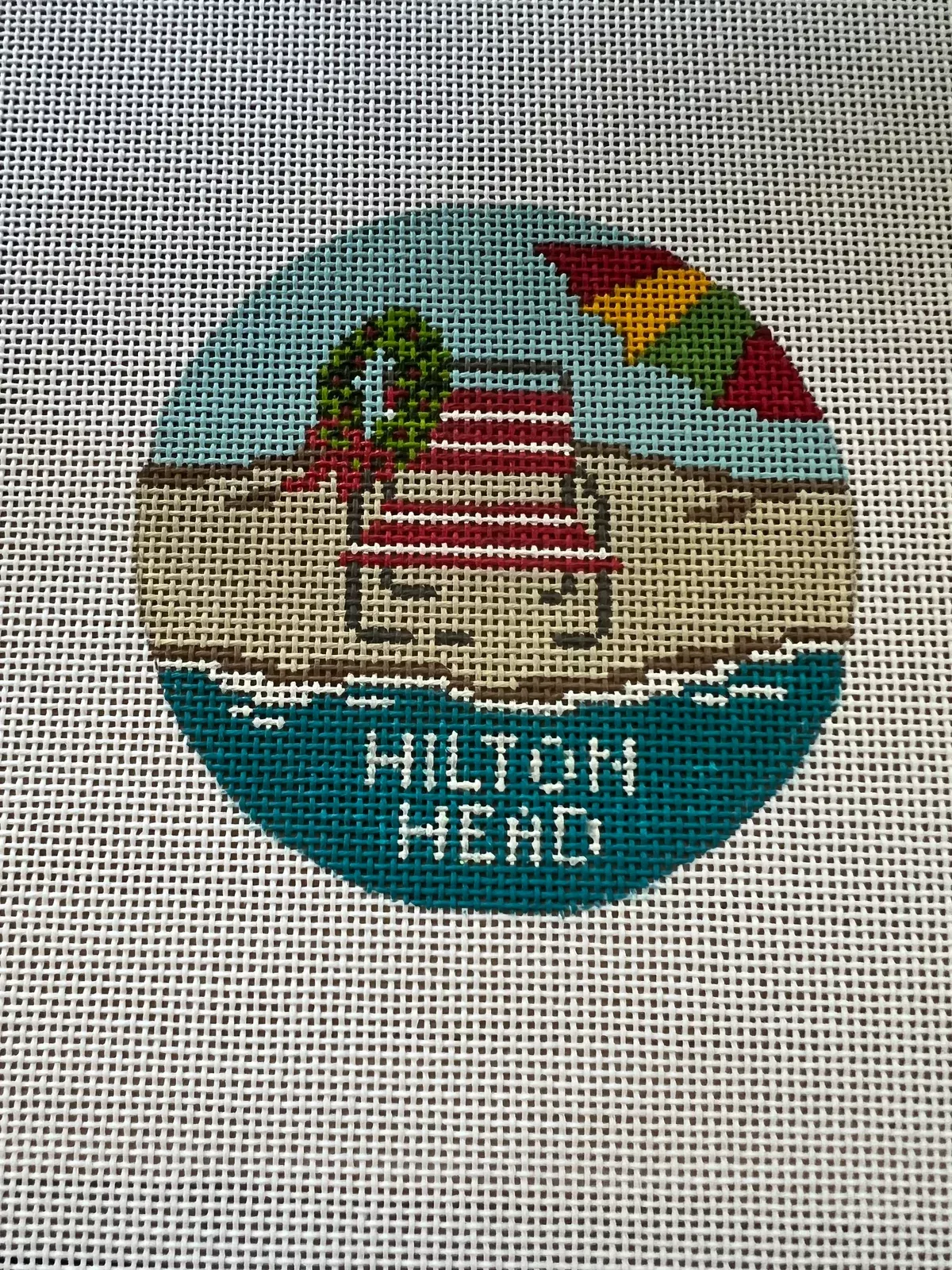 Christmas Beach Chair Ornament Hilton Head NC1873sp