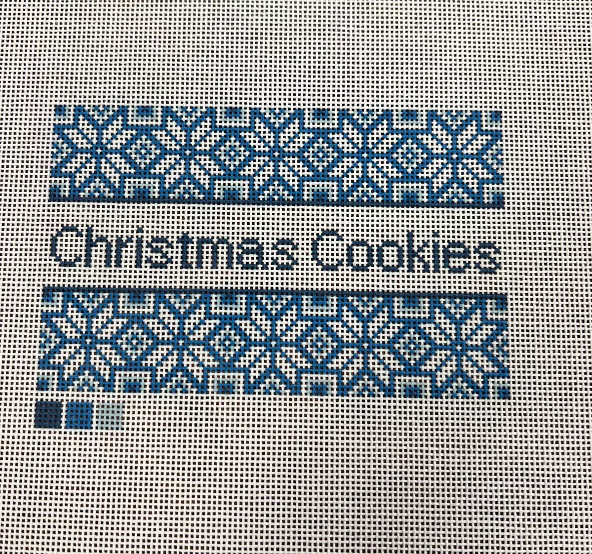 Christmas Cookie Canvas - Blue