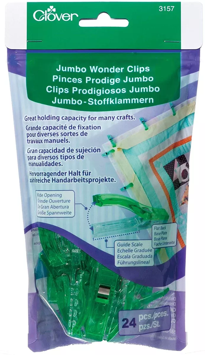 Clover Jumbo Wonder Clips - 24PC - CL3157