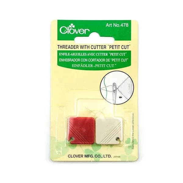 Clover Threader with Cutter "Petit Cut"