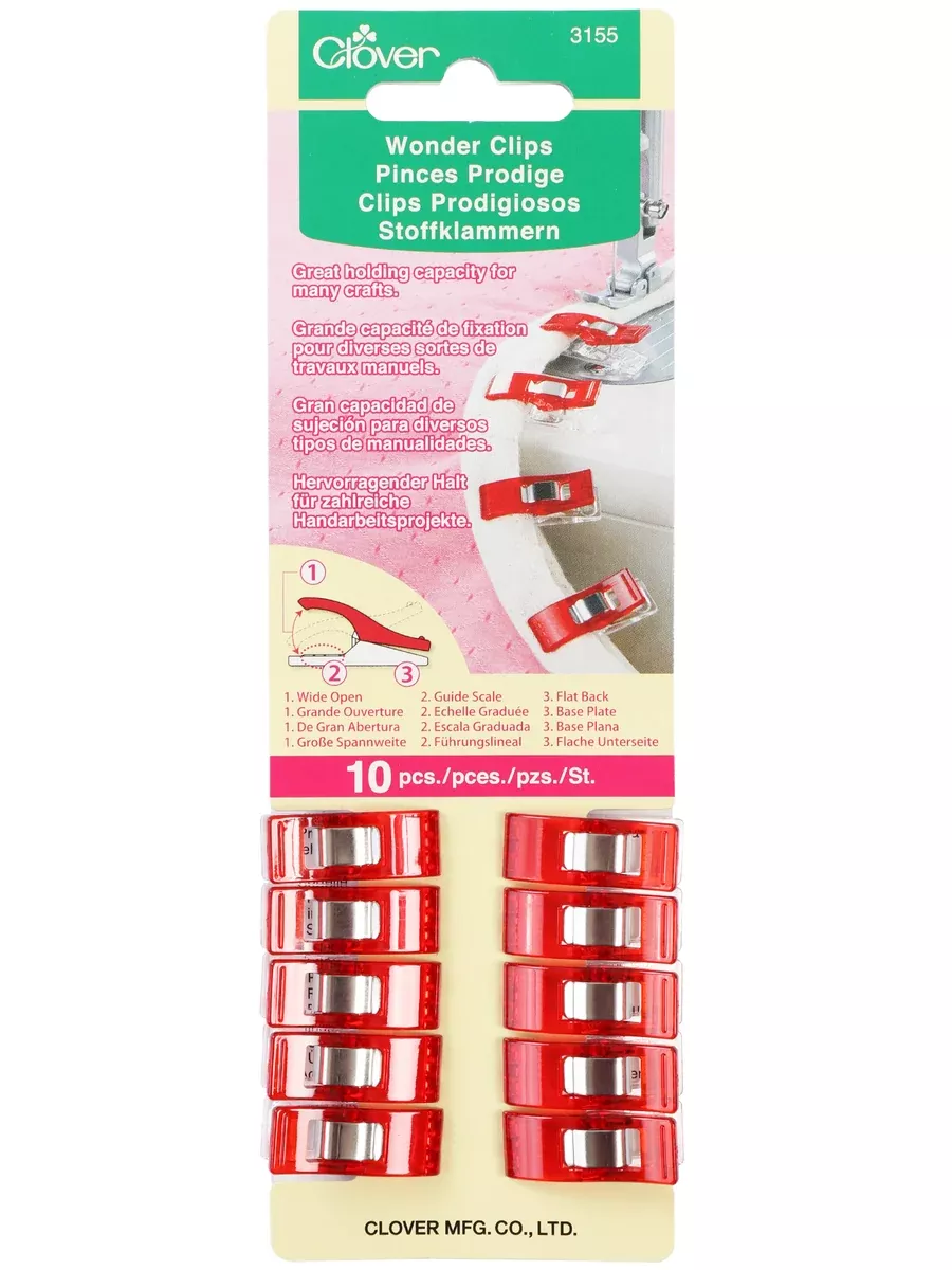 Clover Wonder Clips 10 pack - CL3155