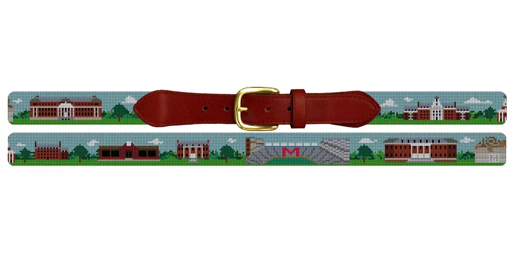 College Park MD Landscape V1 Needlepoint Belt