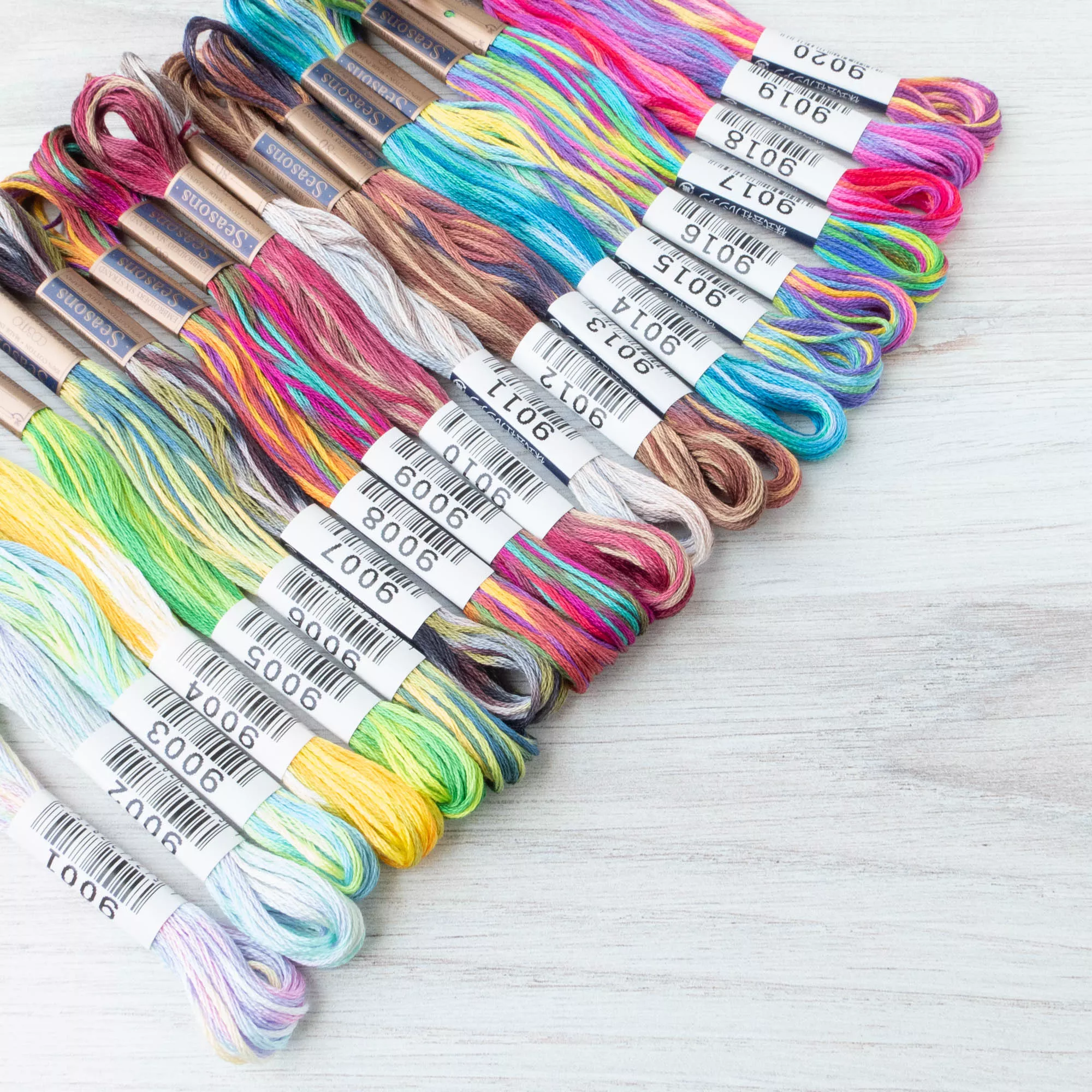 Complete Collection Cosmo Seasons Variegated Embroidery Floss Set - 9000 Series