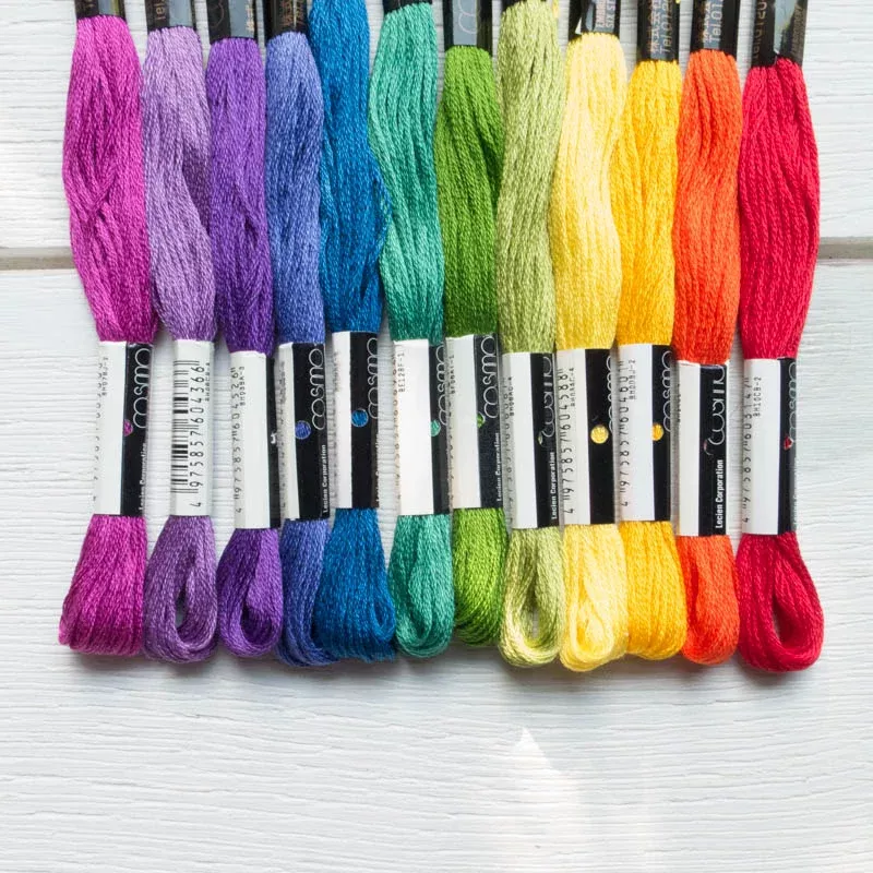 Cosmo Embroidery Floss Set :: Color Wheel