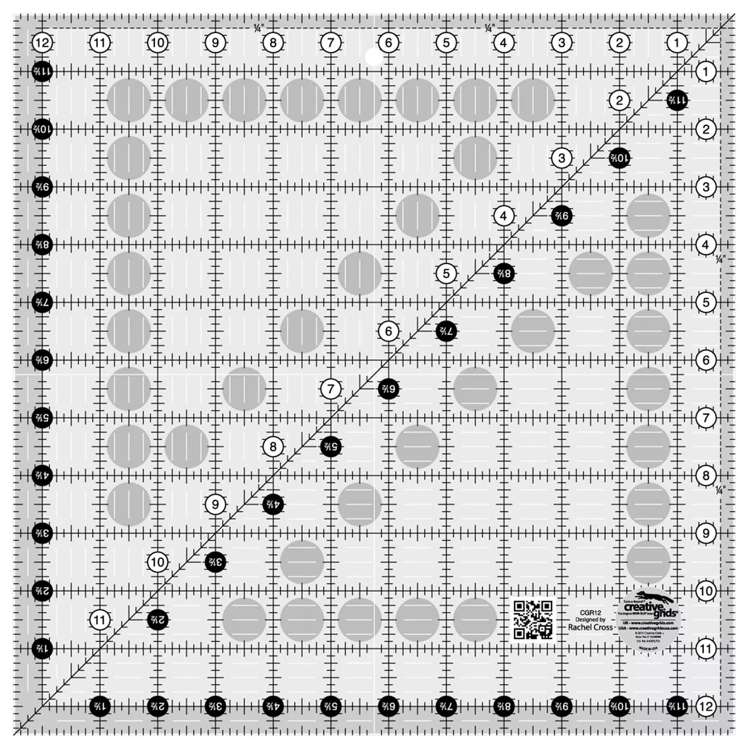 Creative Grids Ruler 12 1/2" X 12 1/2"