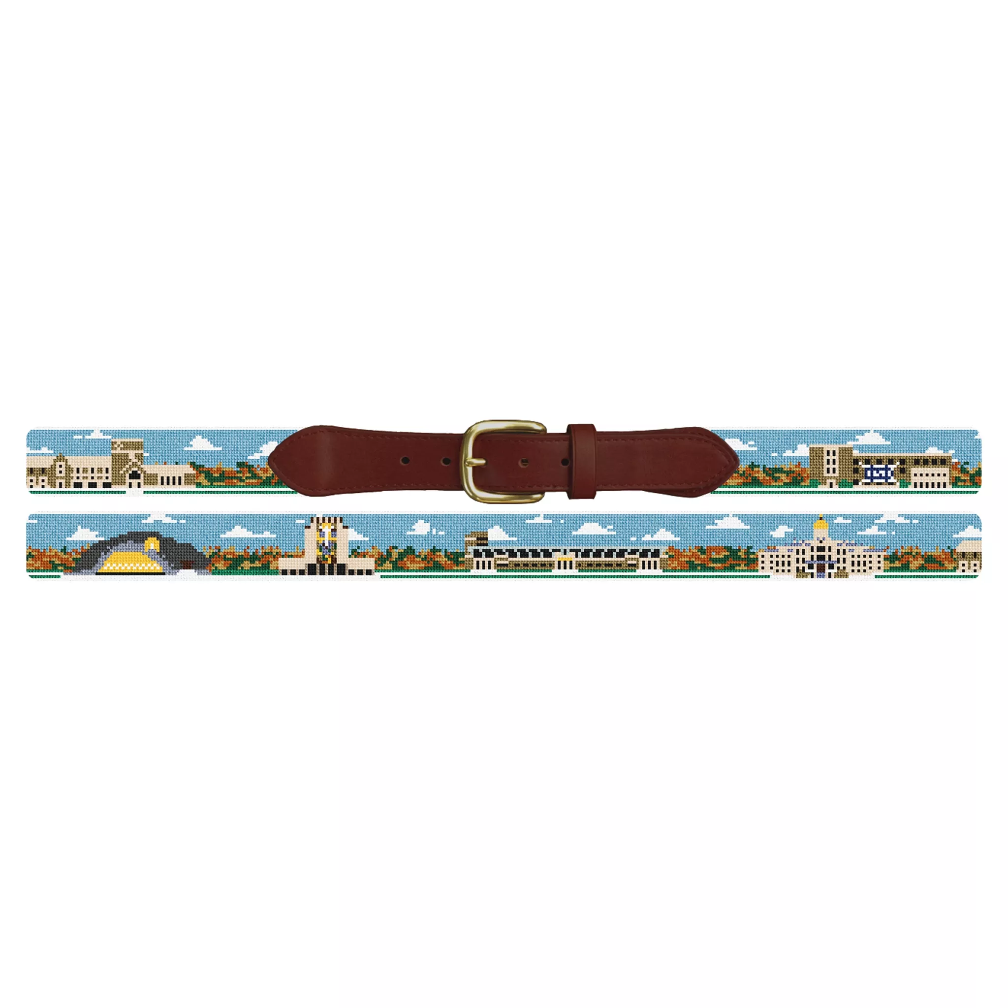 Custom College Campus Needlepoint Belt