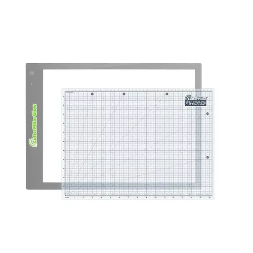 Cutterpillar Glow Premium Light Board with Self-Healing Cutting Mat