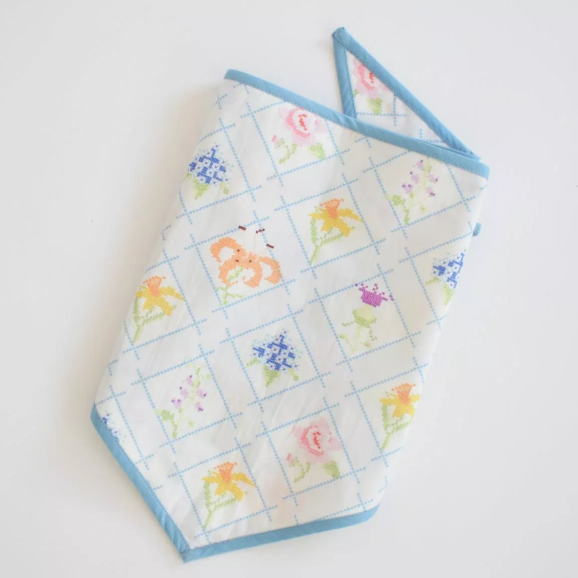 Dog Bandana, Cross Stitch Floral