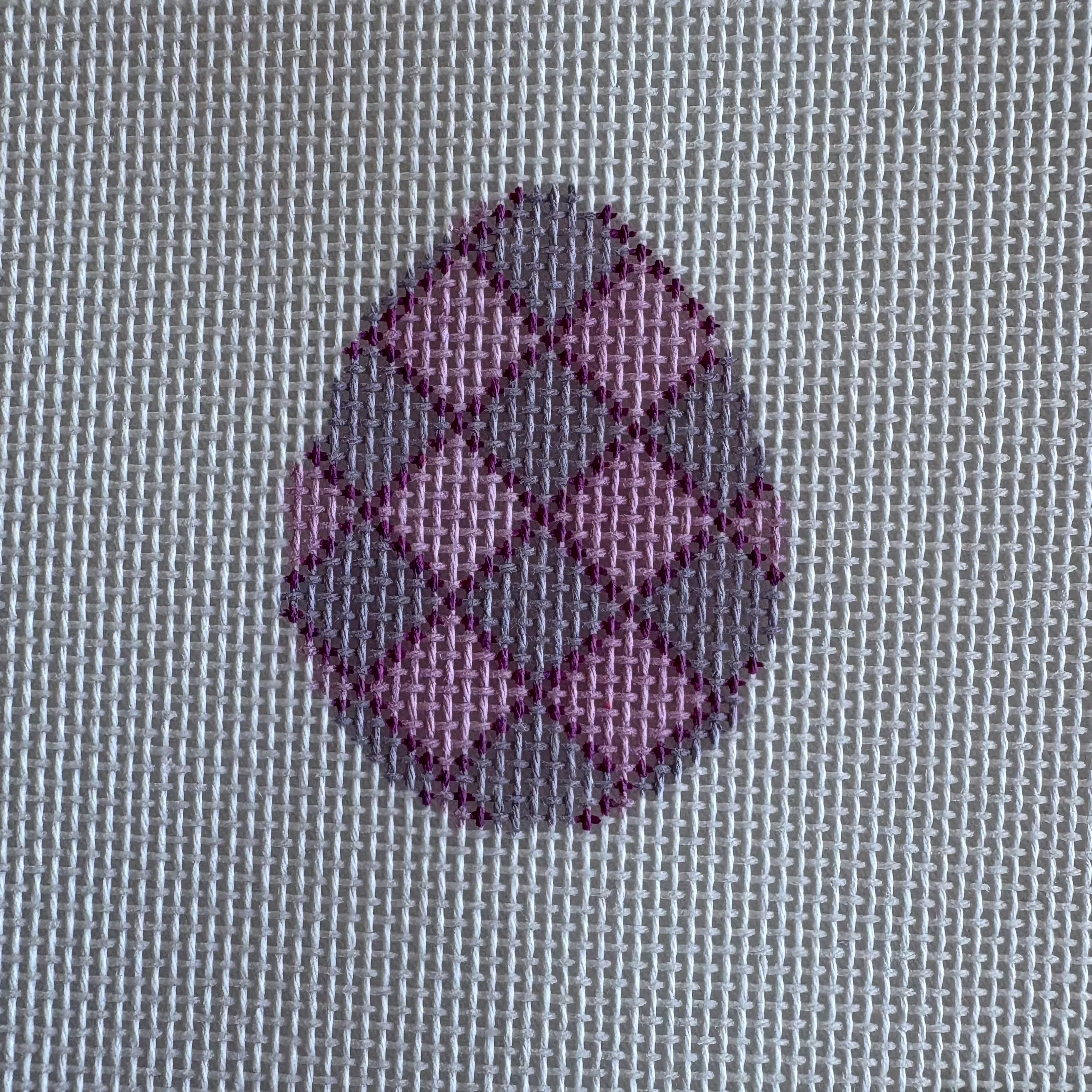 Egg - Purple Argyle