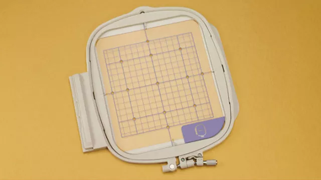Embroidery Hoop and Grid (6" x 6")