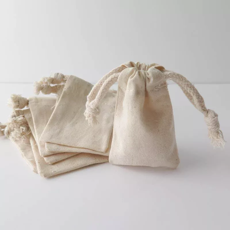 Extra Small Blank Muslin Pouches