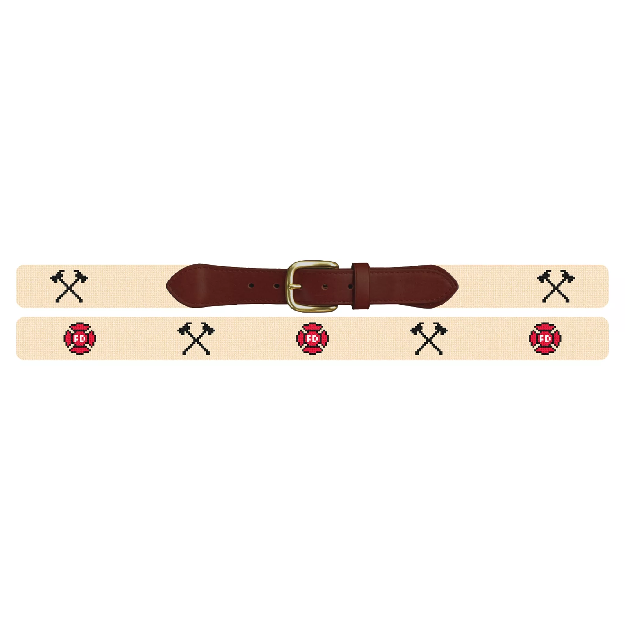 Firefighters Needlepoint Belt