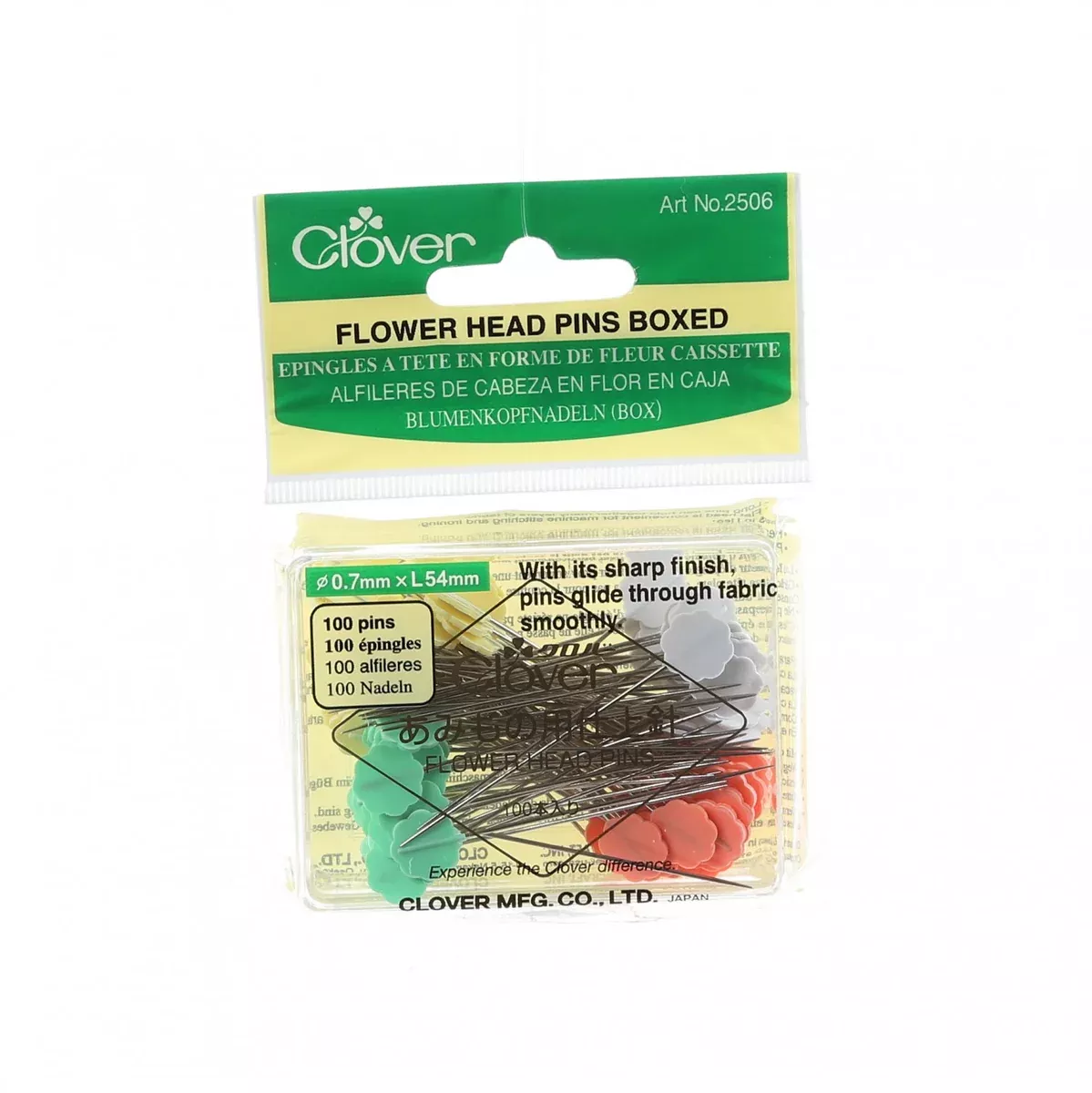 Flower Head Pins 100 pins - CL2506