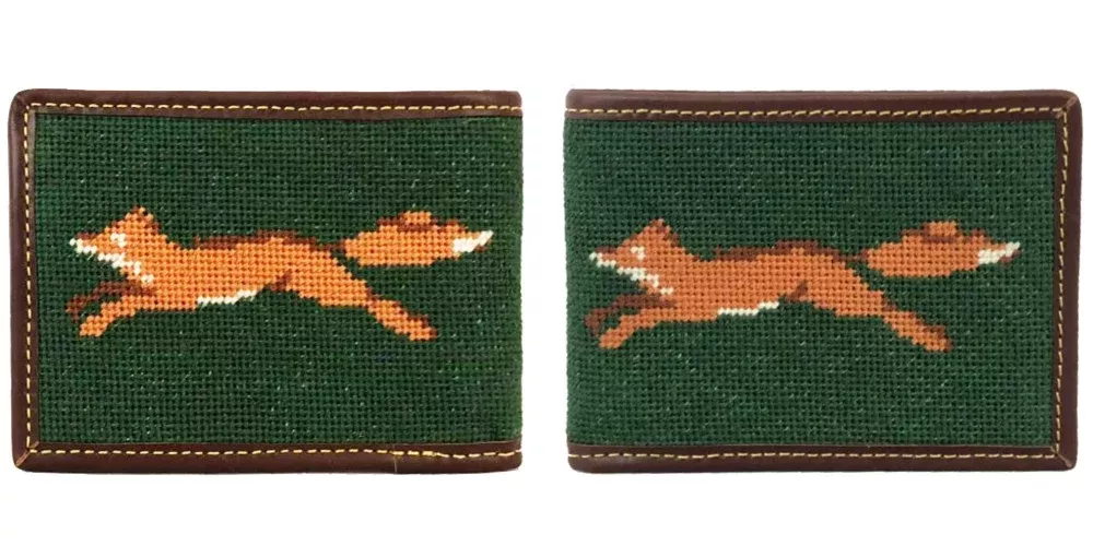 Fox Needlepoint Wallet