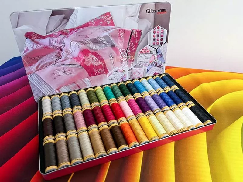 Gütermann Nostalgia Box 50 wt Cotton Thread 48 spools