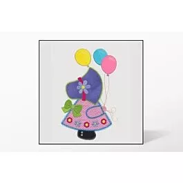 GO! Balloon Sunbonnet Sue Embroidery Designs by V-Stitch Designs