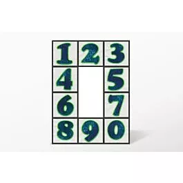 GO! Carefree Numbers #2 Embroidery Designs by V-Stitch Designs