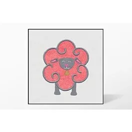 GO! Flower Sheep Single #5 Embroidery Designs by V-Stitch Designs