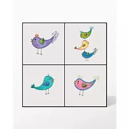 GO! Tweet Birds Embroidery Designs by V-Stitch Designs