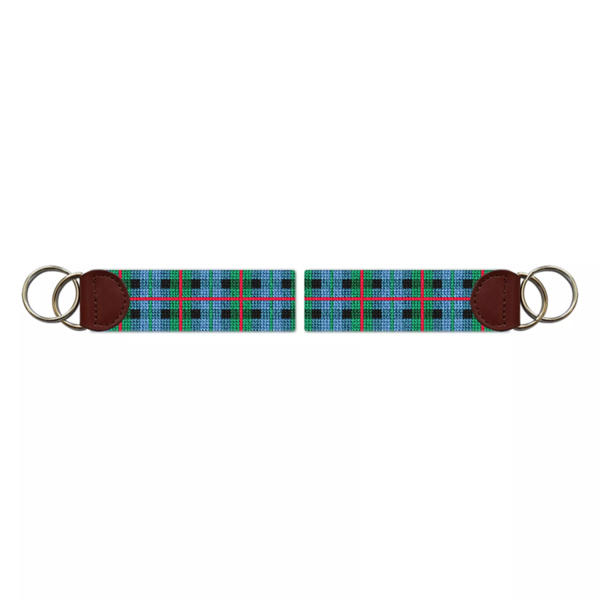 Gunn Tartan Needlepoint Key Fob