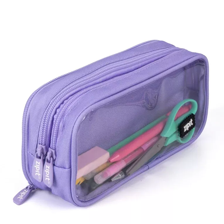 Half & Half Zipper Pouch