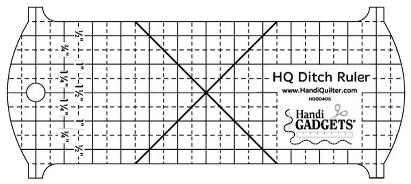 HandiQuilter Stitch in the Ditch Ruler