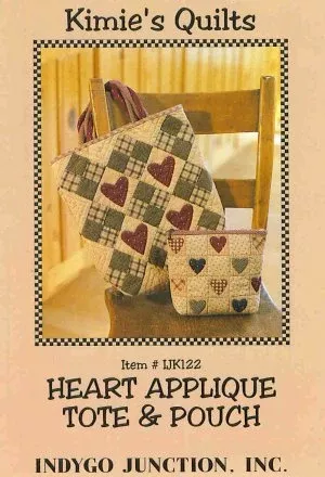 Heart Applique Tote & Pouch